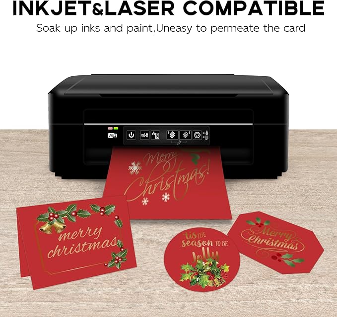 100 Sheets Red Cardstock 8.5 x 11 65lb Printer Paper, Goefun Red Card Stock Paper for Christmas, Invitations, Cards Making and Craft