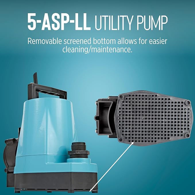 Little Giant 5-ASP-LL 115V, 1/6 HP Automatic Low Level Utility Pump