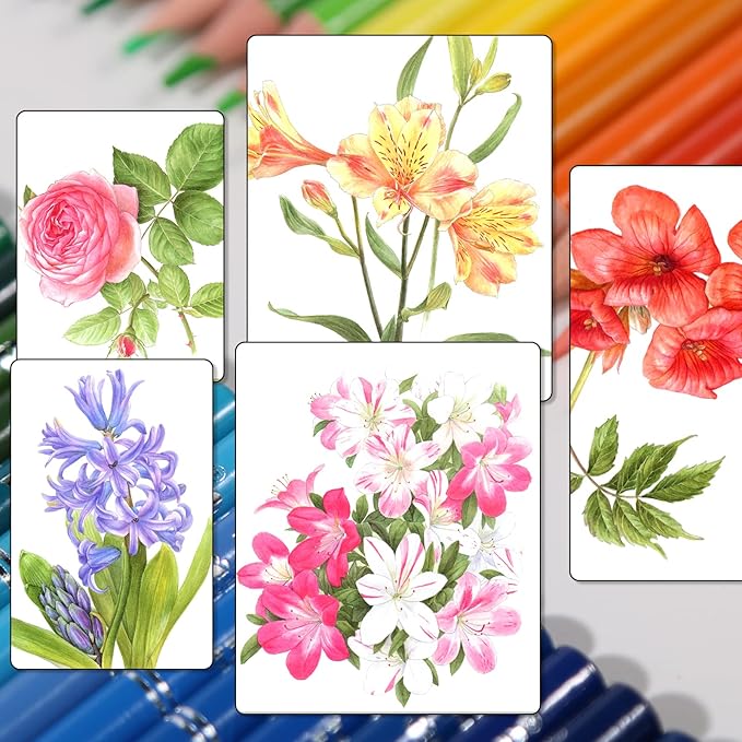H & B 72 Colored Soft-core Coloring Pencils Set, Carry a Portable Storage Drawing Bag, Coloring and Art Supplies Gift for Artists Adult Children Beginners