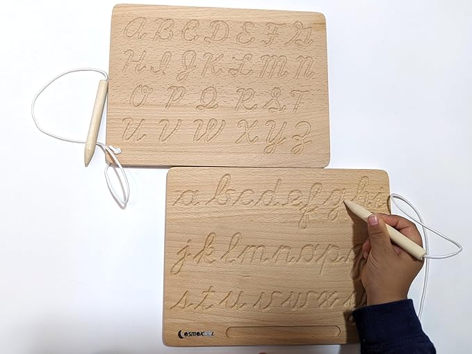Montessori Alphabet Tracing Boards Alphabet Letters ABC Tracing (Cursive)