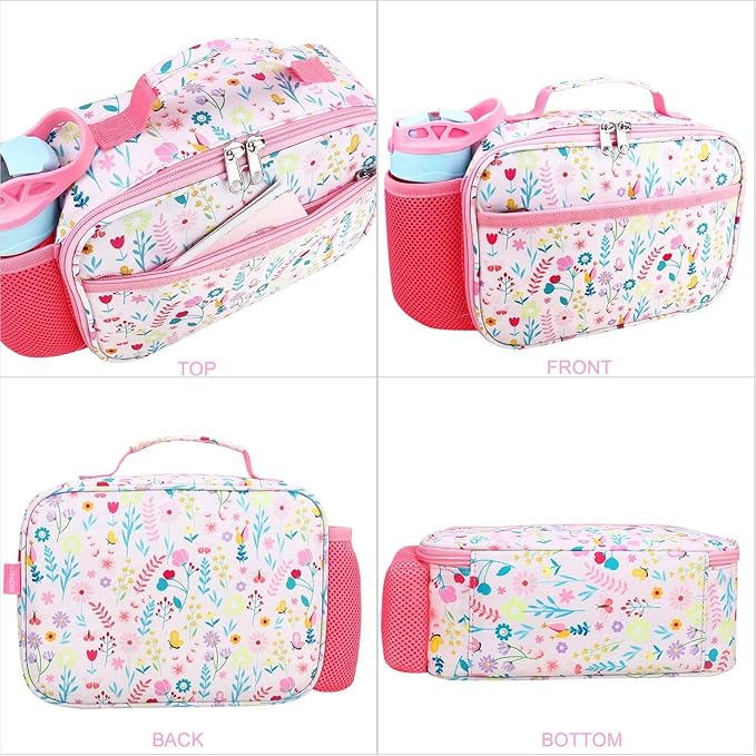 RHCPFOVR Kids Lunch Bag - Insulated Lunch Box for Boys Girls,Washable Lunch Bag and Reusable Toddler Leak-proof Lunchbox for School and Daycare