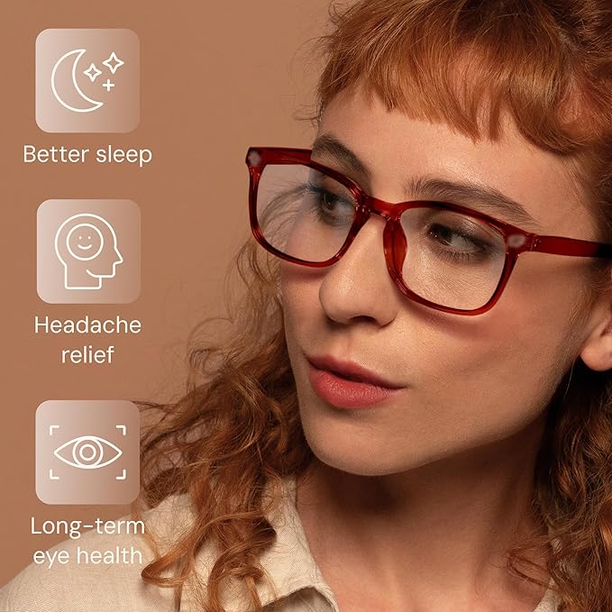 Gaoye Stylish Eyewear Frame Accessories - Blue Light Glasses for Woman - Computer Glasses for Blue Light Blocking