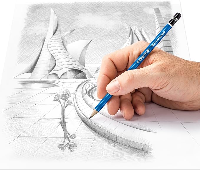 STAEDTLER Mars Lumograph 5B Graphite Art Drawing Pencil, 6 Pencils