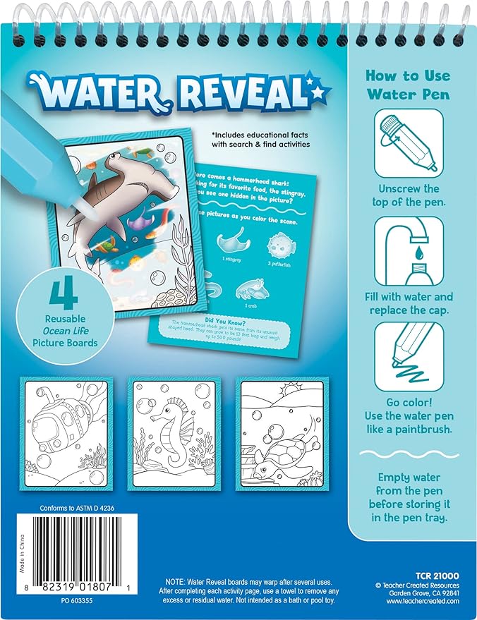 Teacher Created Resources Ocean Life Water Reveal (TCR21000)