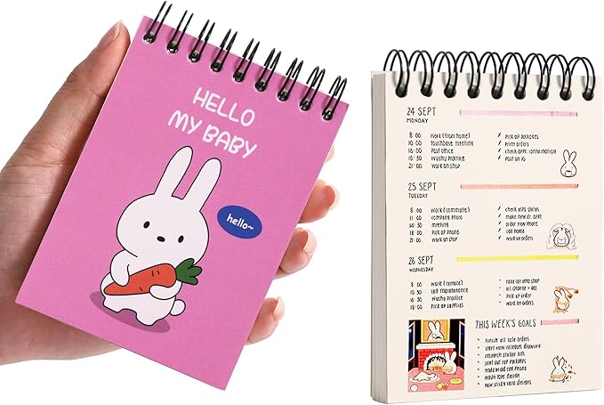 DreamDoveSteno Pads 3.1" x 4.3" Blank Pocket Spiral Notepads Small Cute Spiral Note Pads Blank Pages Notebook No Lines Top Spiral Notebook 3.1" x 4.3" Unlined Little Memo Steno Note Pads Nursing Notepad for Work, School, Office, Nurse, Travel (Cute Col...