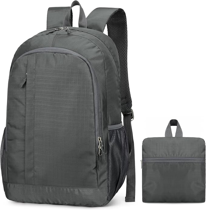 Ultra Packable Hiking Backpack, Foldable Travel Daypack, 25L | Lightweight Camping Backpacks, Collapsible Knapsack Back Pack For Women Men,Water-Resistant,Casual Outdoor Small Day Bag