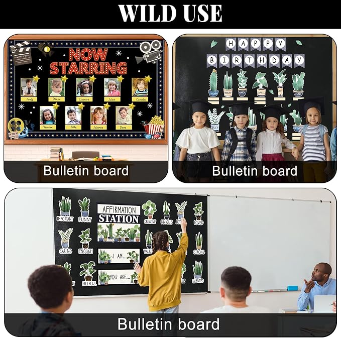 Black Bulletin Board Roll Non-Woven Fabric Poster 15.7" x 65.6ft