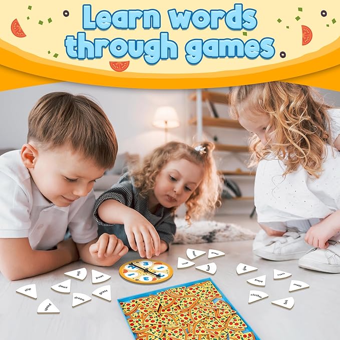 Kasfalci Blends Word Games: Phonics Flash Cards, Speech Therapy Toys for Toddlers & Kindergarten Preschool Learning Activities