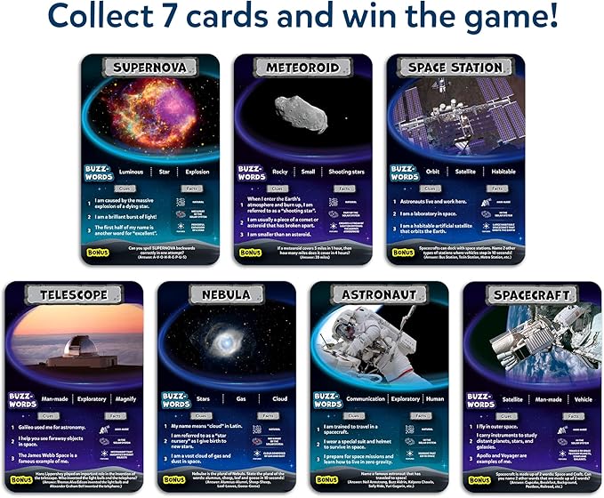 Skillmatics Guess in 10 NASA Space, Perfect for Boys, Girls, Kids & Families Who Love Card Games, Educational Toys, Travel Games, Gifts for Ages 8, 9, 10 and Up