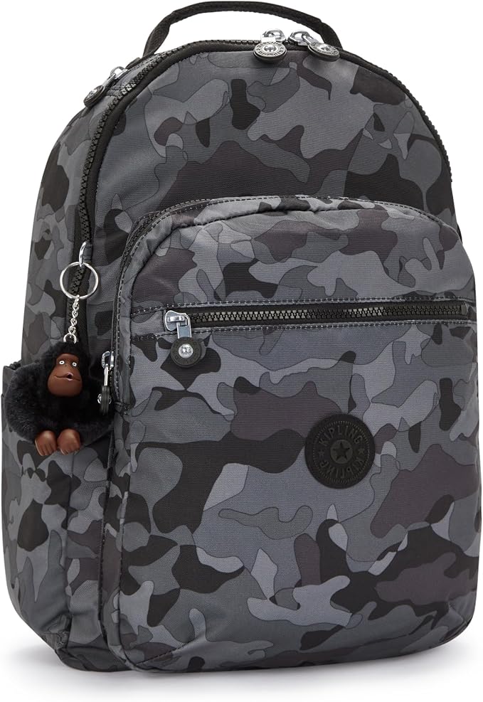 Kipling Women's Seoul 15" Laptop Backpack, Durable, Roomy with Padded Shoulder Straps, Built-In Protective Sleeve