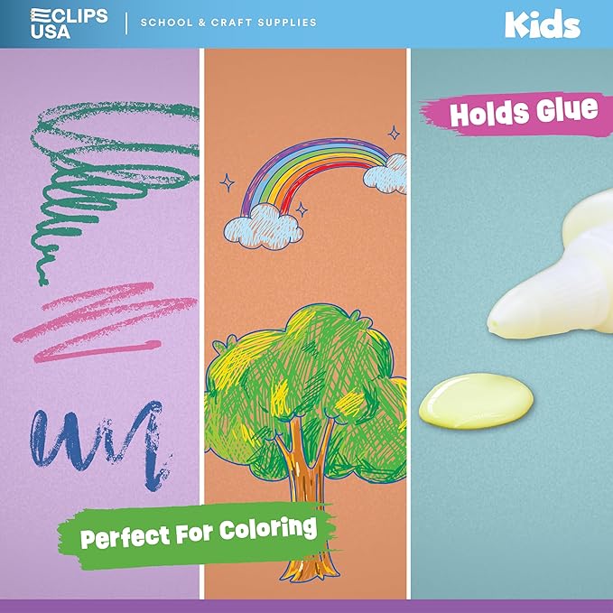Construction Paper Bulk (300 Sheets) 9 x 12 Construction Paper for Kids Color Art Paper Assorted Colors 50 Sheets Per Pack (6 Pack)