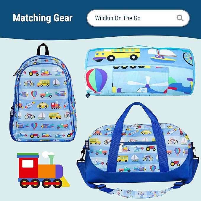 Wildkin Kids Insulated Lunch Box, Keeps Food Hot or Cold, BPA-Free with Mesh Pockets & Easy-Clean Lining – Ideal for School, Travel & Daycare – On the Go