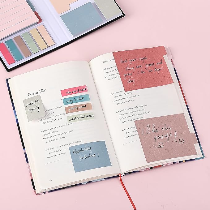 Mr. Pen- Sticky Notes Set, 410 Pack, Ruled, Dotted & Blank Notes with 150 Index Tabs, Divider Sticky Pads for Bible Study, Office, School, Planning, Journaling & Organization