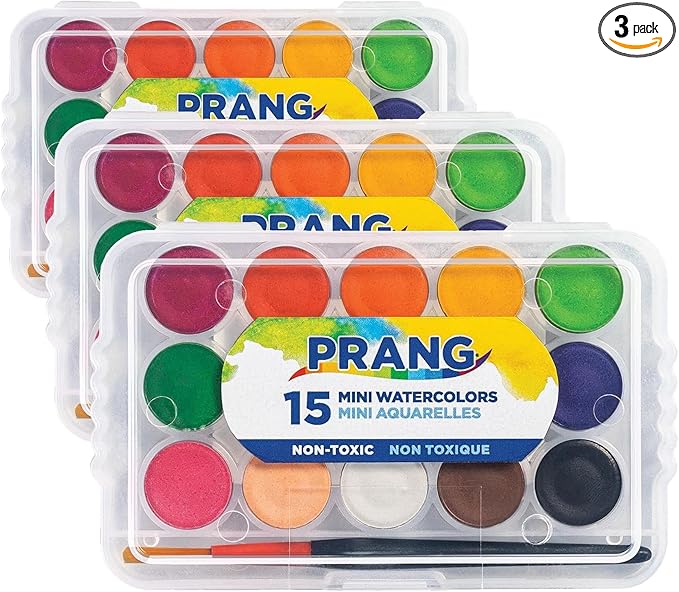 Prang Mini Watercolor Set (Pack of 3)
