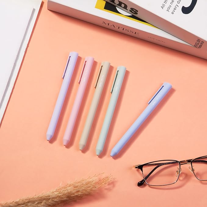 Mr. Pen- Aesthetic Highlighters and Gel Pens, 10 Pack | Assorted Colors Bible Highlighters No Bleed, Fine Point 0.5mm Colored Ink Gel Pens