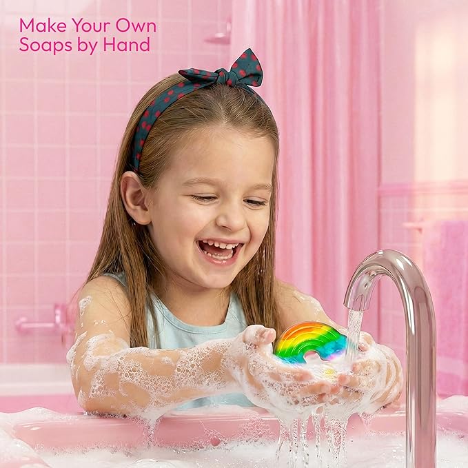 Klever Kits Unicorn Soap Making Kit- 4 Molds Girl Crafts DIY Project, Unicorn Girl Gifts, Kids Birthday Gift for Aged 6+, Science STEM Activity Teenage Gifts for Toddler Ages 6 7 8 9 10 11 12