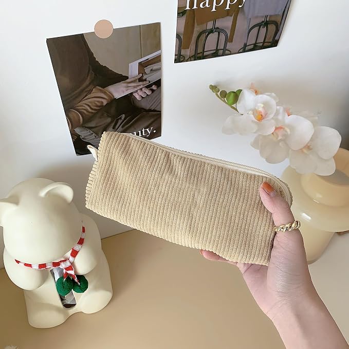 Cute Pencil Case Aesthetic Student Pencil Pouch Coin Pen Pouch Cosmetic Bag Office Stationery Organizer For Kids Teen School