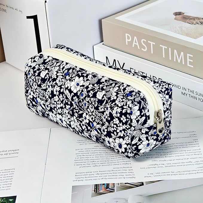 Pencil Case Pen Case Office College School Storage Bag Pouch Holder Box Organizer Makeup Pouch Cosmetic Bag Aesthetic Cute Pencil Case for Girls Boys Kids (Q)
