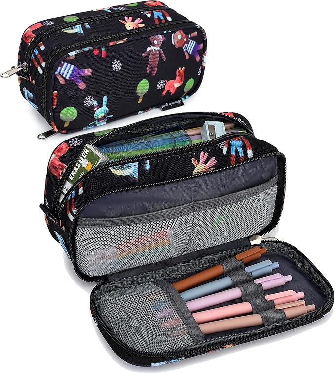 Mountain guest Pencil Cases for kids, Large Capacity Pencil Pouch, Office College School Marker Organizer Case pen for Men Women Adult Teens