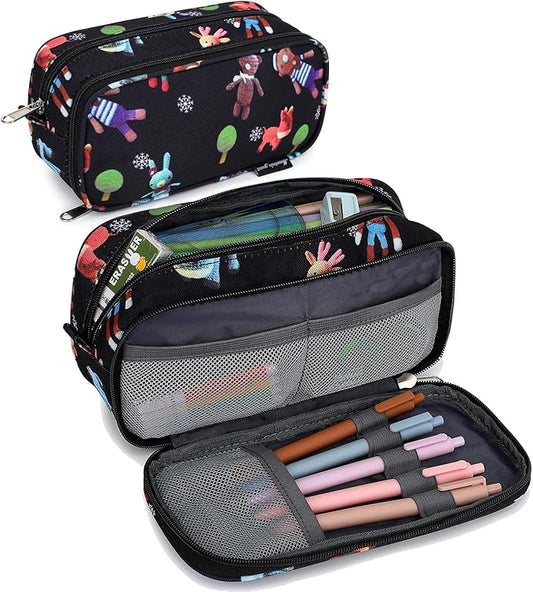Mountain guest Pencil Cases for kids, Large Capacity Pencil Pouch, Office College School Marker Organizer Case pen for Men Women Adult Teens