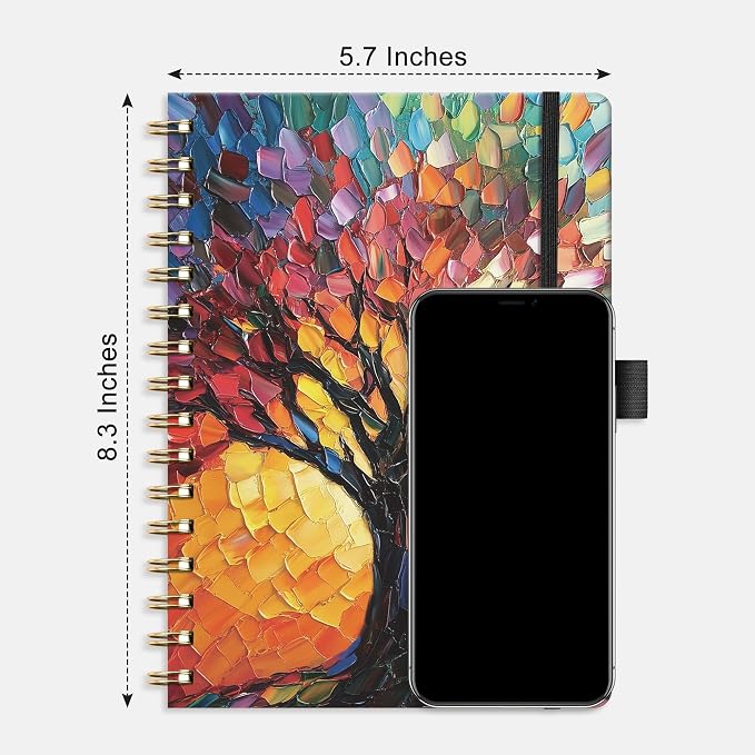 AHGXG Graph Grid Paper Notebook, 160 Pages, A5 Medium Size (5.7'' x 8.3'')