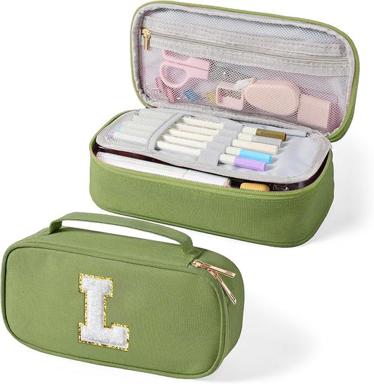 YOOLIFE Initial Bag, Personalized Birthday Gifts, Green (L)