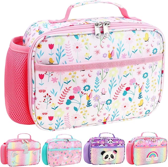 RHCPFOVR Kids Lunch Bag - Insulated Lunch Box for Boys Girls,Washable Lunch Bag and Reusable Toddler Leak-proof Lunchbox for School and Daycare