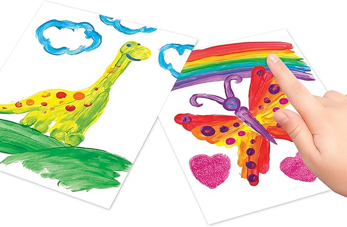 Cra-Z-Art Washable Kids Finger Paint Bulk Pack 8ct, Assorted Colors 4oz each bottle