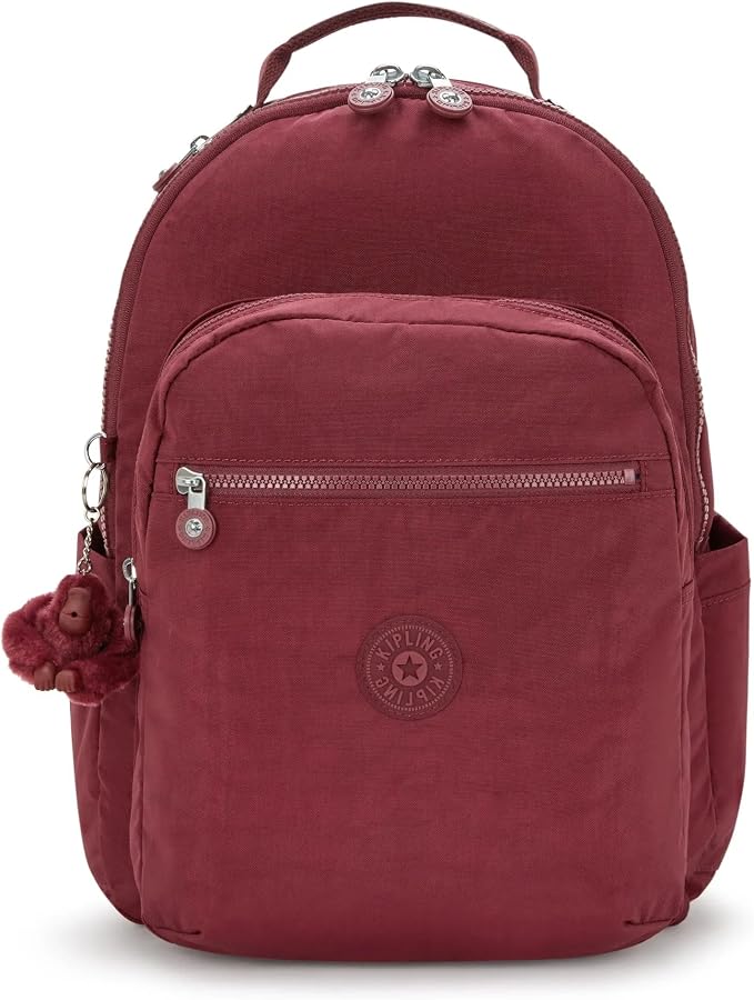 Kipling Women's Seoul 15" Laptop Backpack, Durable, Roomy with Padded Shoulder Straps, Built-In Protective Sleeve
