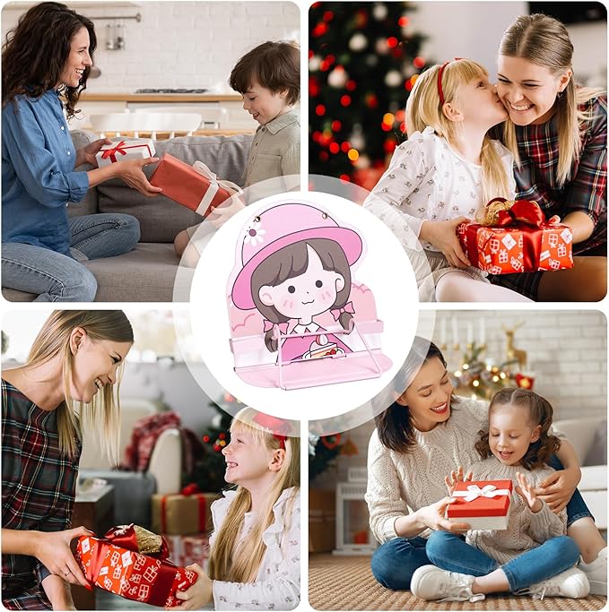 Honagu Book Stand Book Holder Metal Desk Book Stand for Reading Hands Free, Adjustable Textbooks Cookbook Documents Holder, Christmas Birthday Gifts for Girls and Boys (Camping)