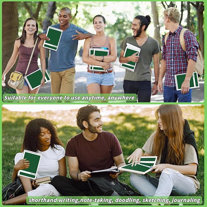 16 Pack Steno Pads 6 x 9 in Top Spiral Notebook Bulk Pack 960 Total Sheets Gregg Rule Steno Note Pads for School Office Home Students Teachers Organized Daily Notes Planners