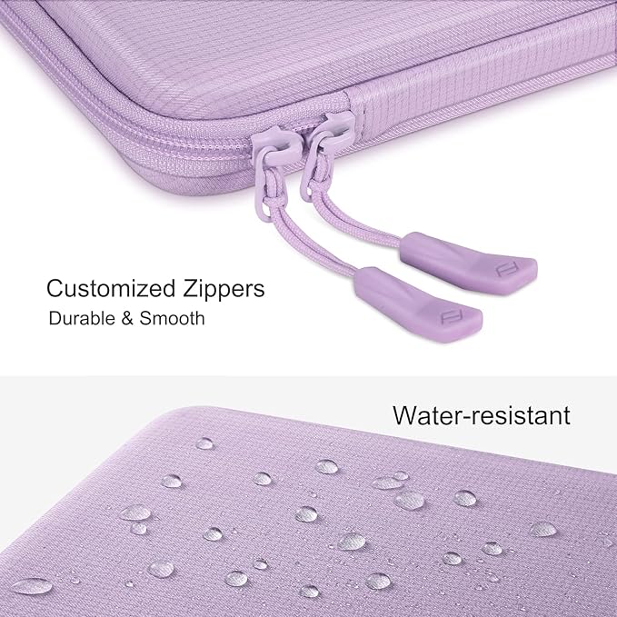 FINPAC Hard Laptop Sleeve Case for MacBook Neo A18 Pro, 13 inch MacBook Air 2026 M5/M4/M3/M2/M1, 14 inch MacBook Pro 2026 M5/M4/M3/M2 Pro/Max, Waterproof Case for Dell, Surface Laptop, HP, Acer, Lilac