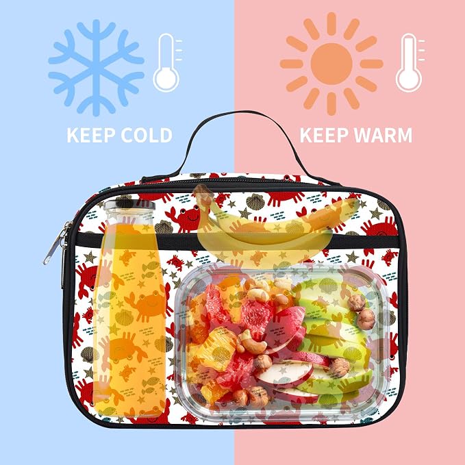 rickyh style Kids Insulated Lunch Box Thermal School Cooler hot Bag for Child