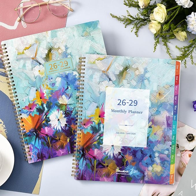 2026-2029 Monthly Planner - 3 Year Monthly Planner, JUL 2026 - JUN 2029, 2026-2029 Calendar Planner with 36 Monthly Tabs, Notes Pages, Inner Pocket, Great for Long-Term Planning