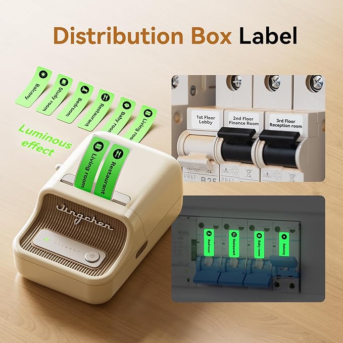 NIIMBOT 3 Rolls Switch Labels for B1 B21 B3S B21Pro Label Maker, Light Switch Labels Stickers for House/School/Office