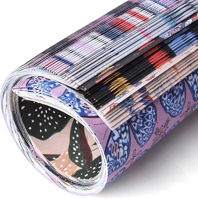12 Pack/Sets Origami Paper Kit Double Sided 6 Inch Japanese Chiyo Square Easy Fold Arts Crafts DIY Handwork Origami Papers
