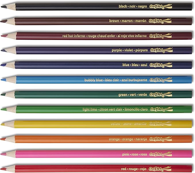 Cra-Z-Art Bulk Colored Pencils, 18 Packs of 12ct Colored Pencils, School Supplies, Classroom Supplies, Teacher Bulk Pack