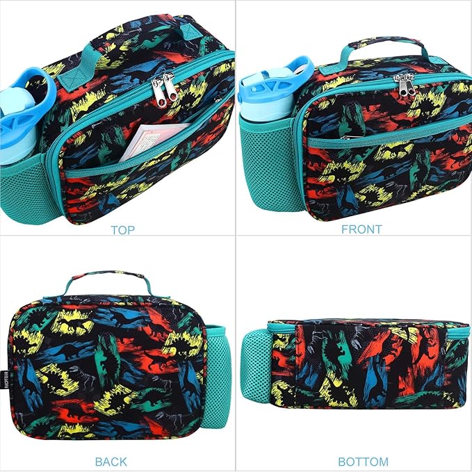 RHCPFOVR Kids Lunch Bag - Insulated Lunch Box for Boys Girls,Washable Lunch Bag and Reusable Toddler Leak-proof Lunchbox for School and Daycare