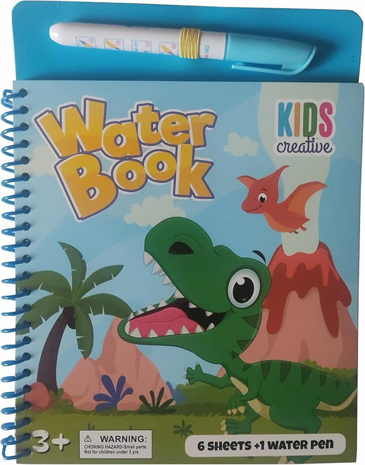 Magic Water Coloring Books for Child - Reusable Mess Free Water Reveal Art Kit with Water Pen, Travel Toys Easter Basket Stuffers for Kids Ages 3-12 Boys Girls Party Favors