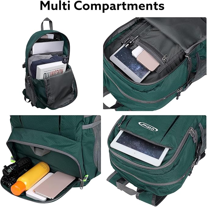 G4Free Lightweight Packable Hiking Backpack, Waterproof Travel Daypack