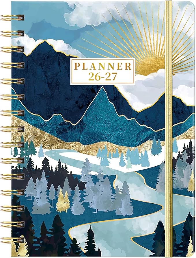 2026-2027 Planner - JUL 2026 - JUN 2027, Academic Weekly Monthly Planner 2026-2027 with Tabs, 6.3" x 8.4", Back Pocket, Hardcover