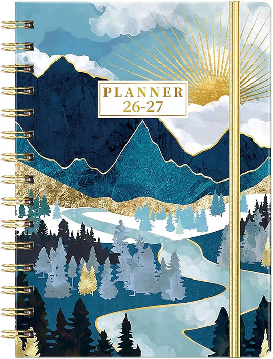 2026-2027 Planner - JUL 2026 - JUN 2027, Academic Weekly Monthly Planner 2026-2027 with Tabs, 6.3" x 8.4", Back Pocket, Hardcover