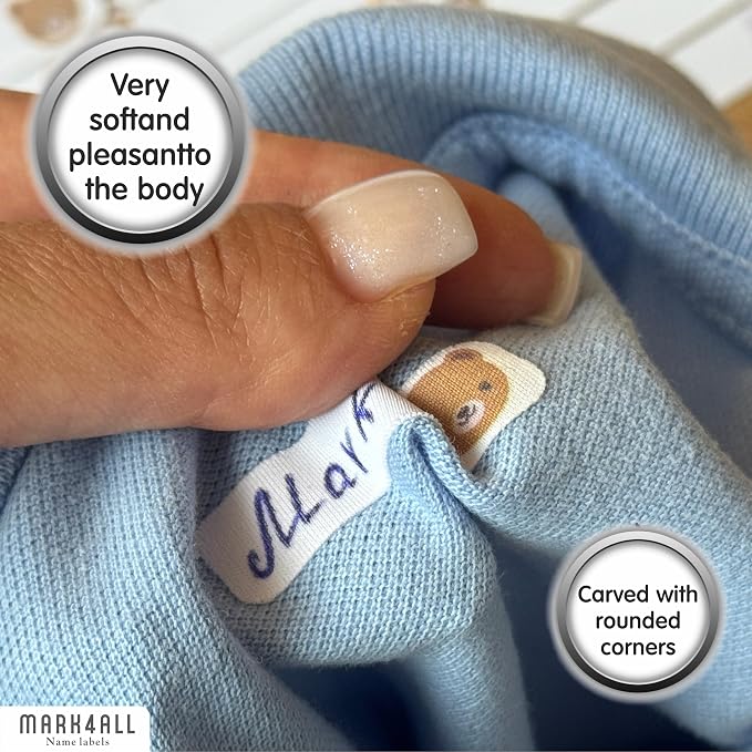Fabric Labels For Clothes Washable, Daycare Labels Tags Clothing Kids Waterproof For Camp Name Tags, Personalized All Purpose Children Labeling Toddler Name Cloth For School Supplies Kid Baby Stickers