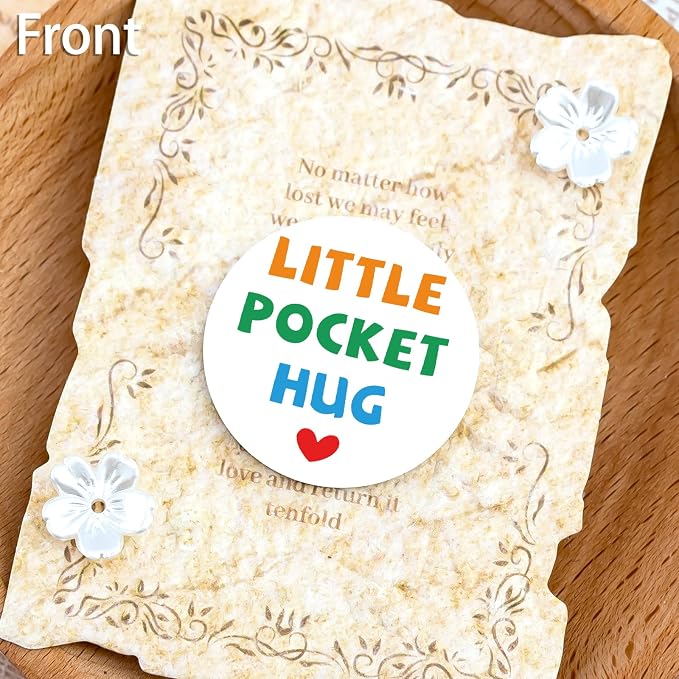 Back to School Supplies for Boys Girls Little Pocket Hug Token | First Day of School Gifts Back to School Stuff for Teens Son Daughter Grandkids Cute School Supplies for Girls