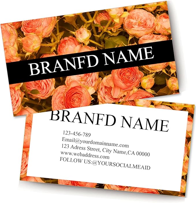 Custom Printed Business Stock Cards - Thick Sturdy Stock - 3.5" x 2" - 100% Recycled Content (500/200 PCS) Premium Double-sided Print