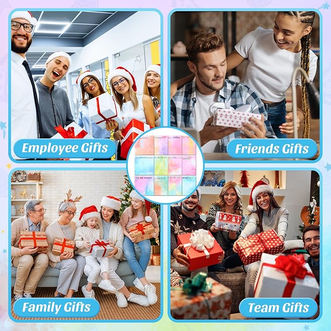 Yinder 24 Pcs Inspirational Sticky Notes Cute Motivational Sticky Notes Pad End of Year Employee Appreciation Gifts Bulk for Teacher Nurse Coworkers Office Supplies 3 x 3'' (Thank You,Water Color)