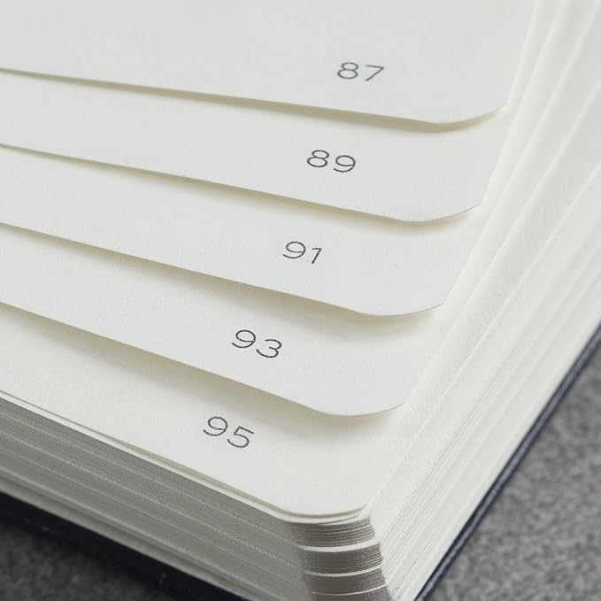LEUCHTTURM1917 - Notebook Hardcover Medium A5-251 Numbered Pages for Writing and Journaling (Navy, Dotted)