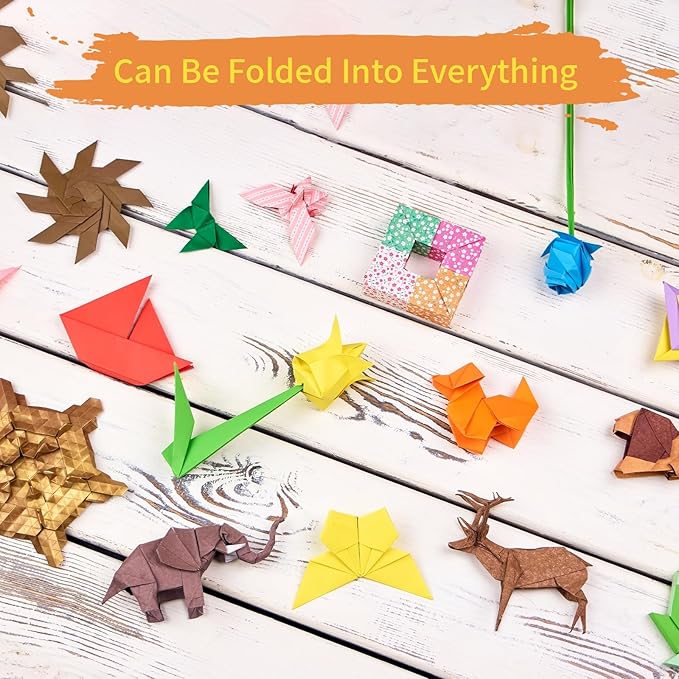200 Sheets of Light Yellow Origami Paper,6x6 inch Double Sided Color, kit for kids,Colored Paper Kit Gifts for Beginners
