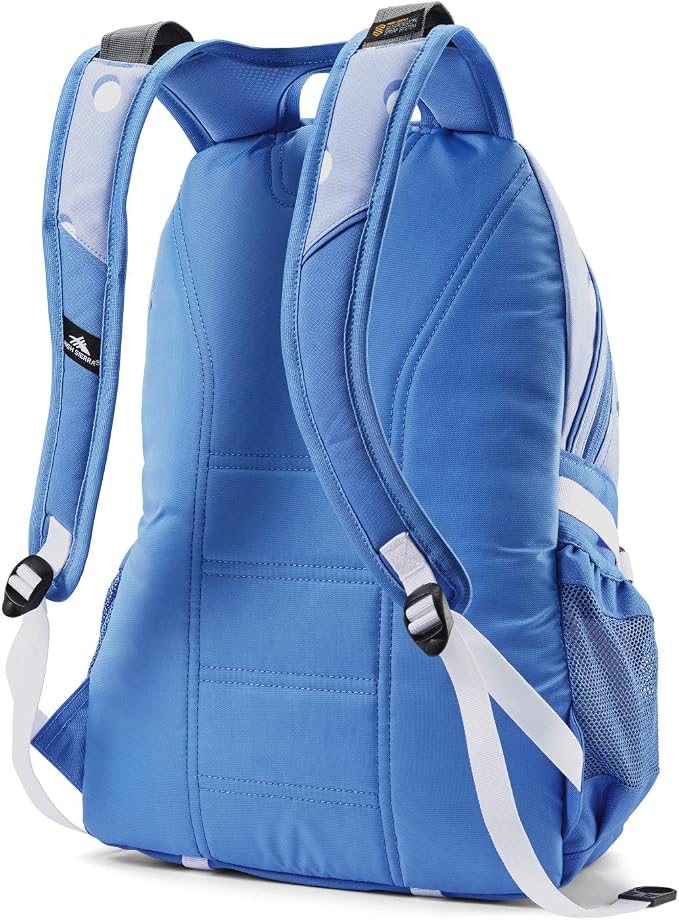 High Sierra Loop-Backpack, Travel, or Work Bookbag with tablet-sleeve, Polka Dot, One Size