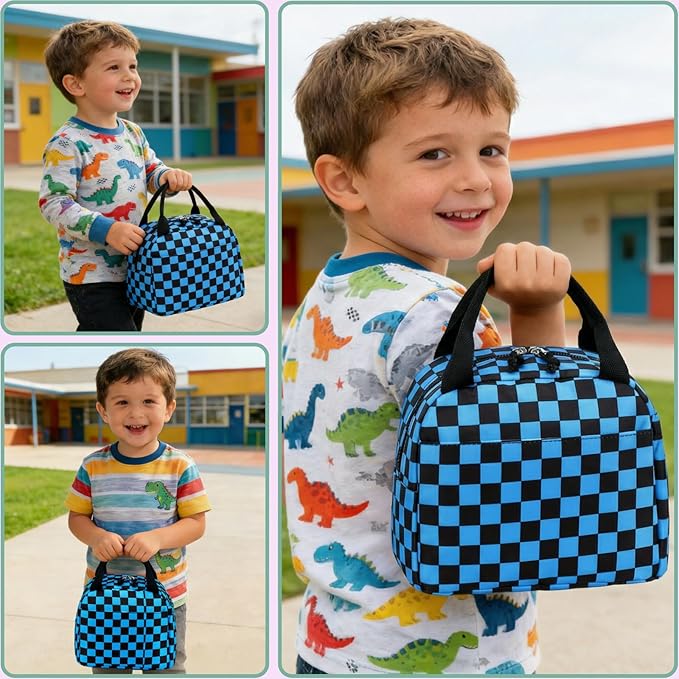 CAMTOP Boys Lunch Box Kids Insulated Lunch Bag Kids Cute Lunchbox for Boys Loncheras Para Niños